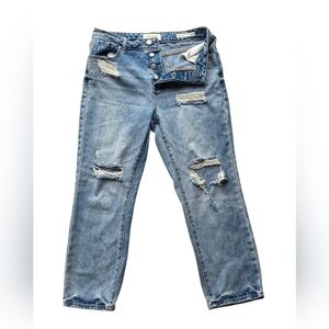 PacSun Distressed Mom Jean With Button Fly Size 27